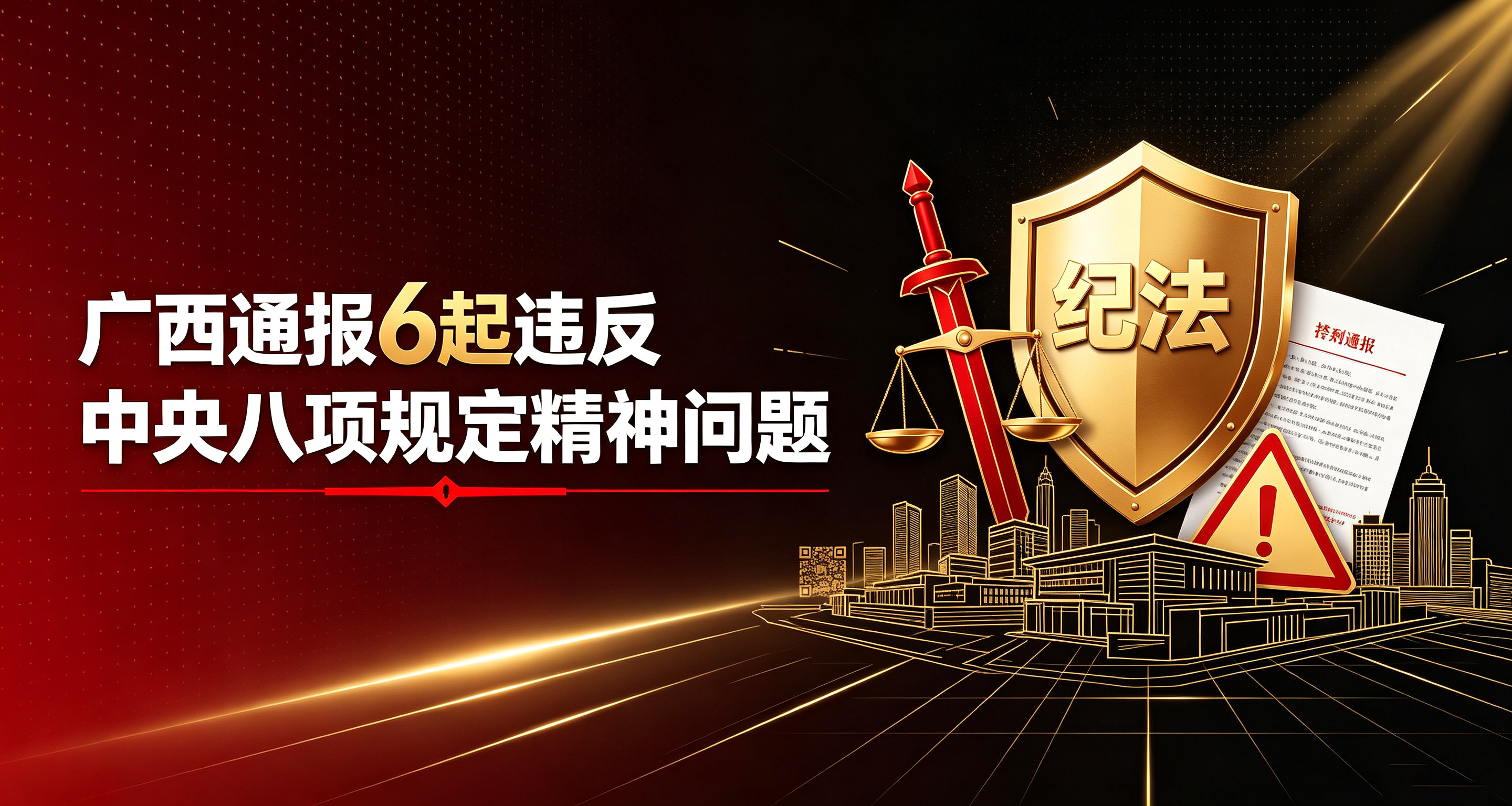 <strong>广西通报6起违反中央八项规定精神问题</strong>
