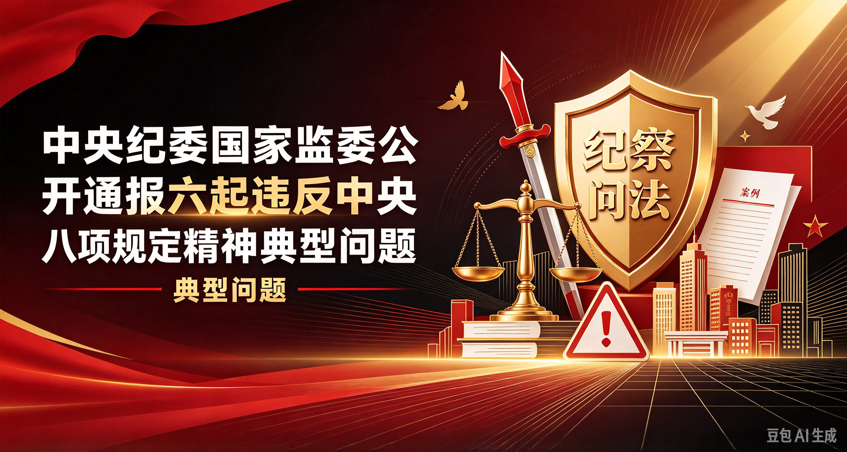 中央纪委国家监委公开通报六起违反中央八项规定精神典型问题